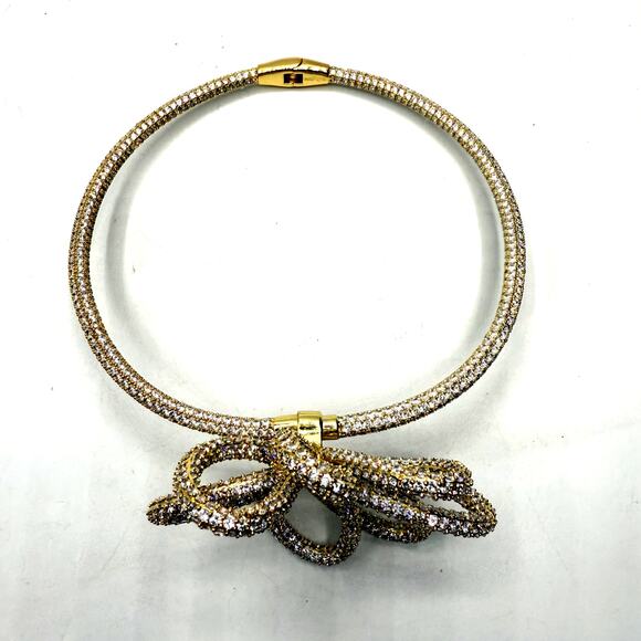 Cult Gaia Bloom Rhinestone Choker Necklace NEW - Picture 6 of 9